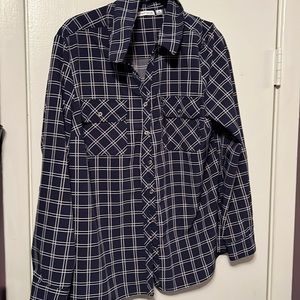 Blue Plaid blouse